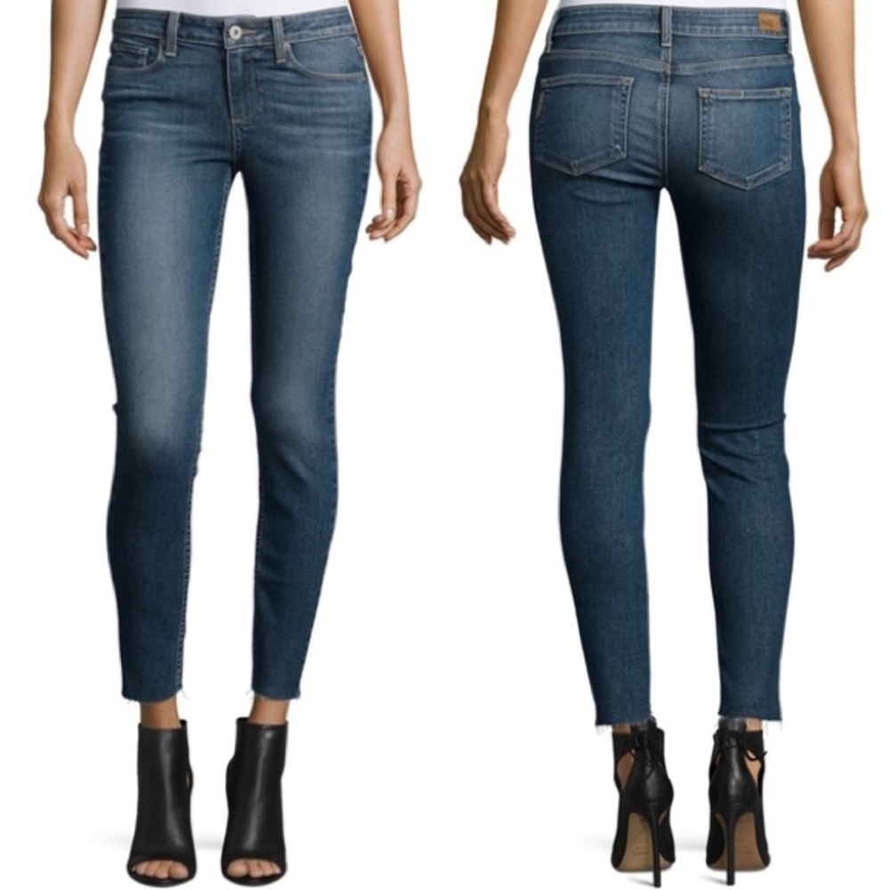 PAIGE Women's Skinny Jeans in Dark Blue